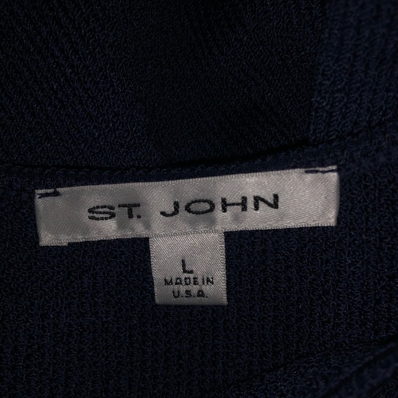 St. John Navy Blue 3-Piece Pantsuit - Picture 6 of 10